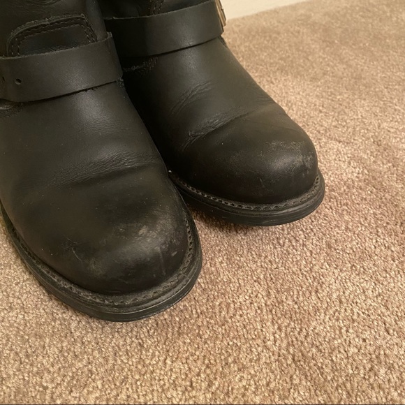 Frye Waterproof Engineer Moto Boot Black 6.5 - Picture 5 of 12